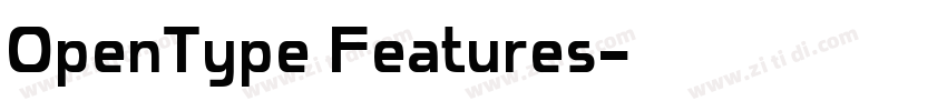 OpenType Features字体转换